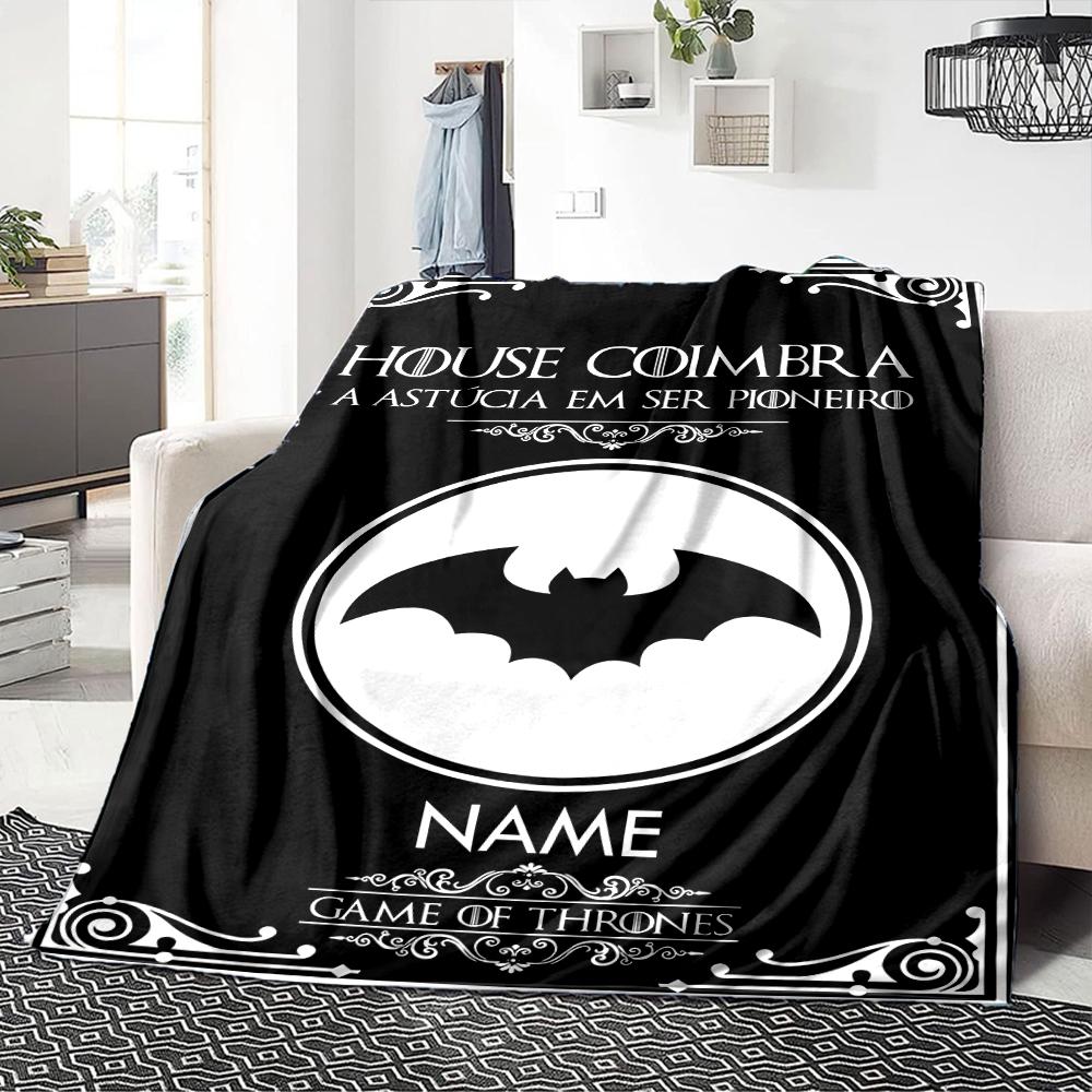 Custom Name AFC Bournemouth Crest blanket for Couch & Bed, Plush Cozy Fuzzy Blanket Super Soft & Warm Blankets for Fall and Winter. 0908252