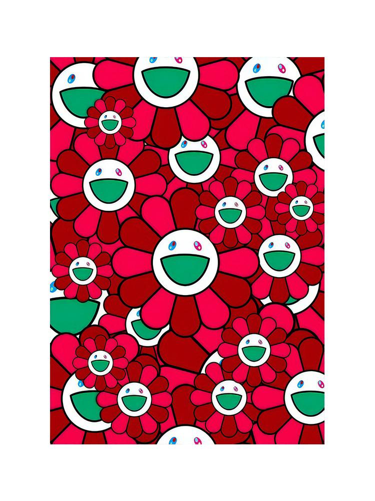 Abstract Colorful Smile Sunflowers Cartoon Posters Prints Canvas Painting Kawaii Pop Art For Kid Bedroom Home Decor Cuadros