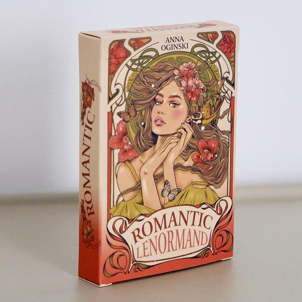 Romantic Lenormand Oracle 10.5*7.5cm Floral Motifs of The Art Nouveau Style 37 Pcs Cards (with 1 Special Card)