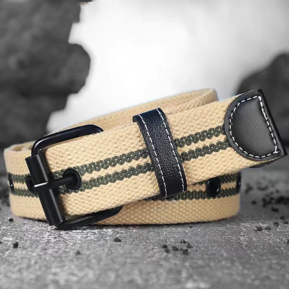 Модные ремни с пряжкой из сплава, дышащий плетеный пояс, нейлоновый холщовый ремень для занятий спортом на открытом воздухе