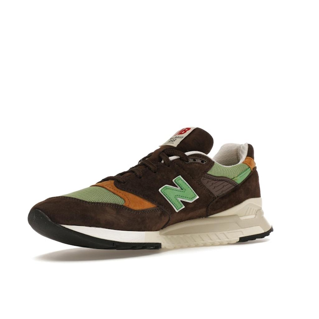New Balance Коричневые зеленые мужские кроссовки Teddy Santis x 998 Made in USA U998BG