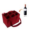 6 Bottles Christmas with Handle Bag Organizer Handbag Wine Carrier for Wine