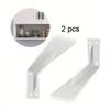 2pcs Heavy Duty Thickened and Widen Hidden Brace Joint Angle Brackets Wooden Board Hanging Supports