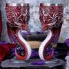 200ml Tiki Dragon Cup Goblet 304 Stainless Steel,Engraved Wine Chalice Mug,Reusable Bar&Home Party Drinkware Unique Gifts
