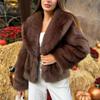 European and American New Style Imitation Fur Women's Thickened Autumn and Winter Coat Plush and Warm