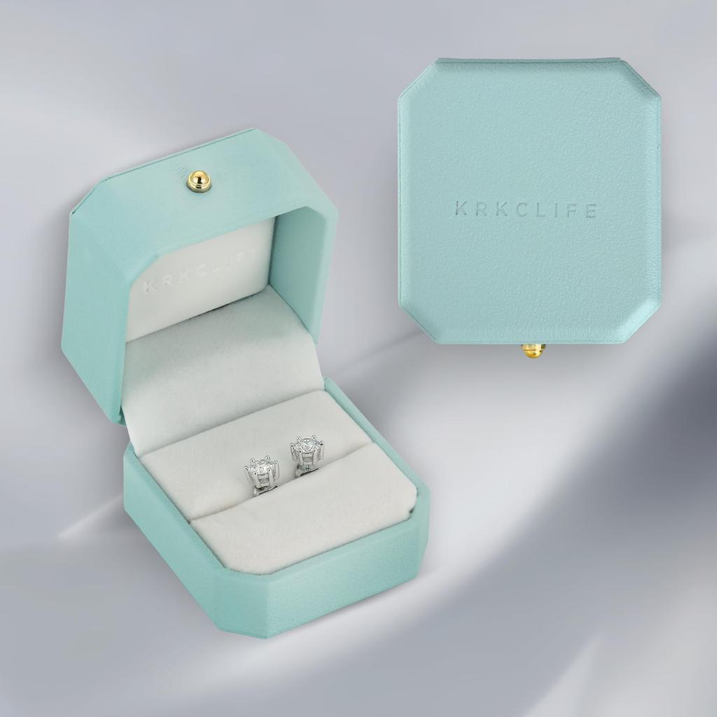 Moissanite Moissanite Diamond Stud 1 Piece 6 Claw Sterling Hypoallergenic To One Ear [KRKCLIFE] Earrings, Diamond, Men's/Women's, Earrings, Earring,