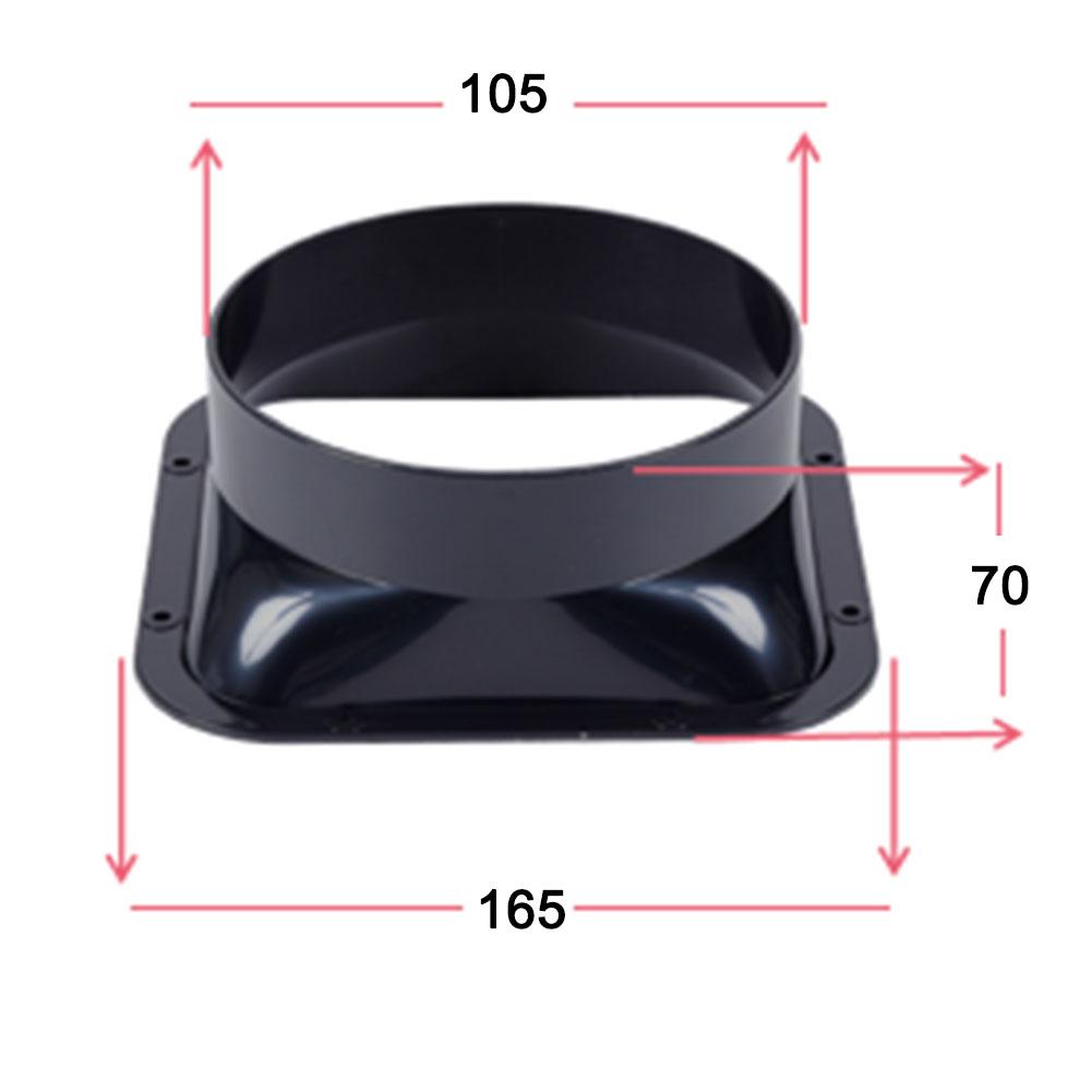 100-200 мм ABS настенный фланец соединитель вентиляционная труба воздуховодное соединение выхлопная труба вентиляционное отверстие выпускное соединение воздушной системы