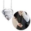 Elegant Heart Shaped Photo Locket with Chain Multifuntional Metal Crossbody Accessory Suitable for Decorating Outfits