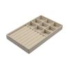 Wooden Velvet Jewelry Tray Flannelette Jewelry Storage Pallet Rings Earrings Organizer  Nightstand