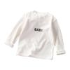 Baby Warm Top Long Sleeved Elastic T-Shirt Solid Color Kids Top