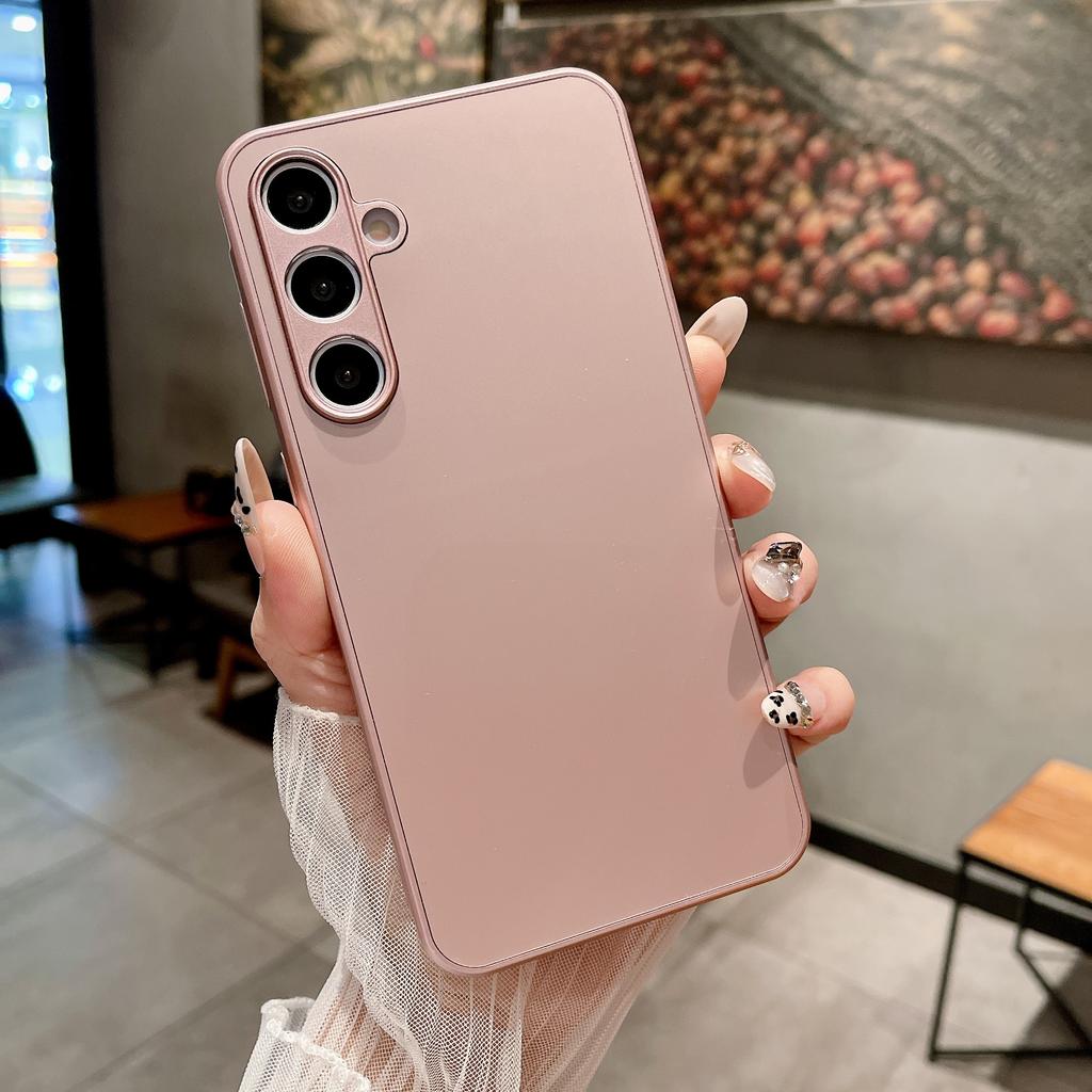 AG Матовый Противоударный Стеклянный Чехол Для Samsung S25 Edge S24 FE S23 S22 S21 S20 FE Note 10 Plus 20 Ultra A55 A54 Ударопрочный Чехол