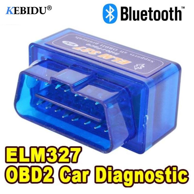 Mini Elm 327 Bluetooth V2.1 OBD2 Автомобильный диагностический инструмент для ELM 327 OBDII сканер протоколов OBD адаптер автоматический диагностический инструмент с приложением Android