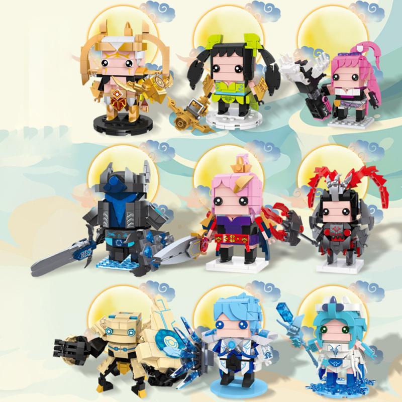 Honor Of Kings Building Blocks Toys Plastic Small Particles Diy Game Figures Assembled Building