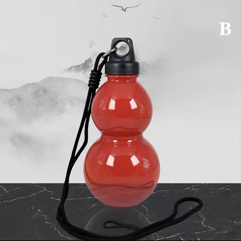 Бутылка для воды из тыквы 750 мл, большая емкость, чайник для воды из тыквы, китайский ретро-стиль, герметичный кувшин для воды для спорта на открытом воздухе