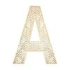 Grande lettre en bois - A - Bois - Ajouré - A décorer - 24 cm - Loisirs créatifs
