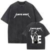 Summer Hot Sale Vintage Washed Rapper Kanye West Bully Album 2026 Merch T-shirts Men Women Hip Hop Punk Streetwear Oversized Tshirt