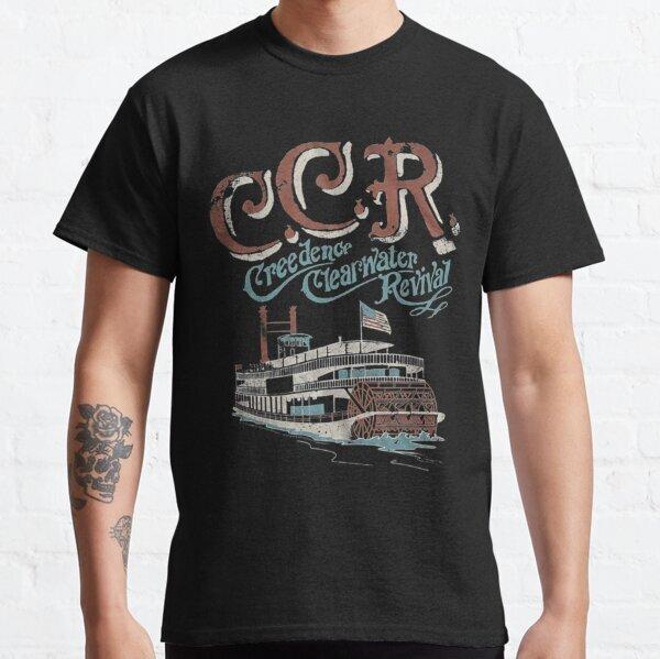 Creedence Clearwater Revival Black Short Sleeve Cotton T-shirt Unisex Unisex T-Shirt