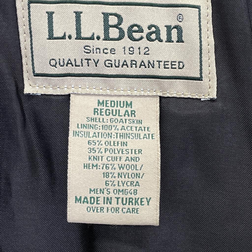 LLBean Turkey Brown Leather A-2 Flight Jacket Jacket BrownUsed