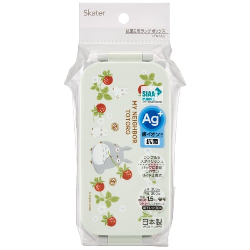 Skater Bento Box My Neighbor Totoro Strawberry 600ml Antibacterial 2 Tiers for Women Made In Japan YZW3AG-A