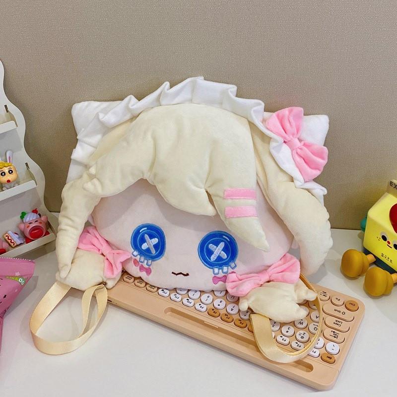 Пинки Эмма Пай Вудс Плюшевый Рюкзак Большая Вместимость Школьный Рюкзак Детский Подарок Милый