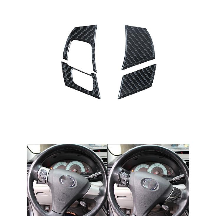 Для Toyota Camry 07-11 наклейки из углеродного волокна на центральной консоли, панель переключателей кондиционера, задняя панель, боковое вентиляционное отверстие, крышка