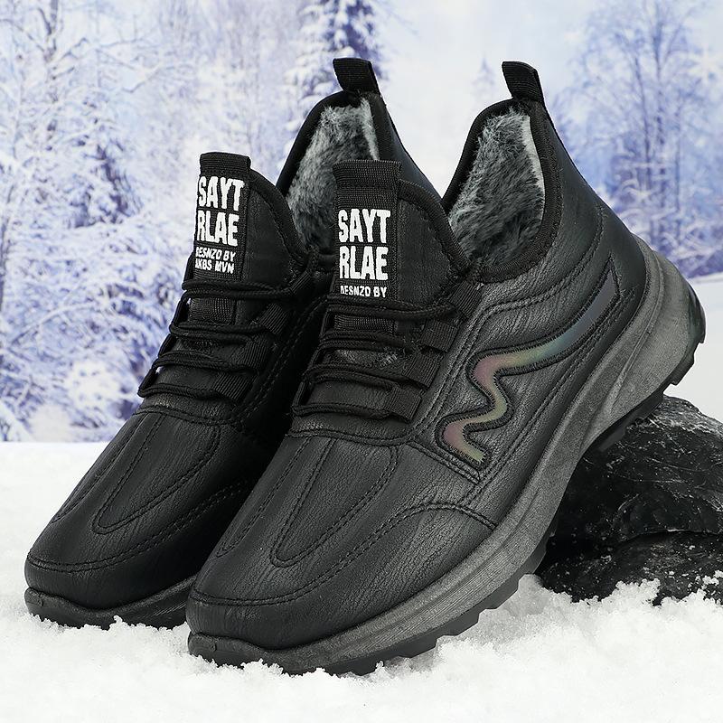 Хлопковая обувь на зиму мужская обувь тканевая обувь мужская с начесом утолщенная теплая обувь мужская