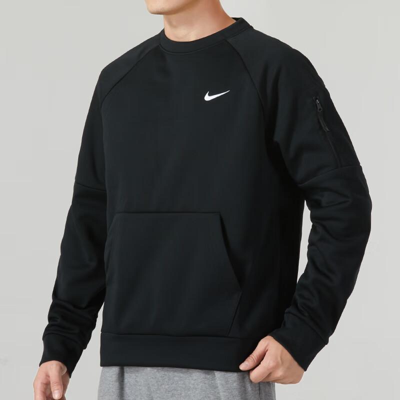 Nike Толстовки Мужские Черные С Круглым Вырезом Умеренный Обычный FB8506-010