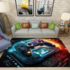 Игровой коврик для комнаты для мальчиков, игровой коврик с дизайном контроллера, ковер для игровой комнаты, декор спальни, нескользящий коврик для машинной стирки