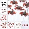 10Pcs/set Scorpion Simulation Fake Rubber Cockroach Simulation Cockroach Model  Tricky Props