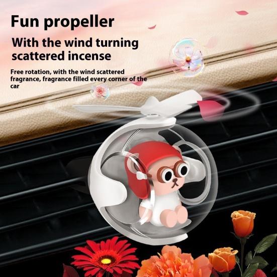 Автомобильный светодиодный аромадиффузор с вращающимся летающим шаром, освежитель воздуха для автомобиля с красочным световым эффектом, 3D-дизайн в стиле научной фантастики, ароматерапевтическое украшение для дома в автомобиле