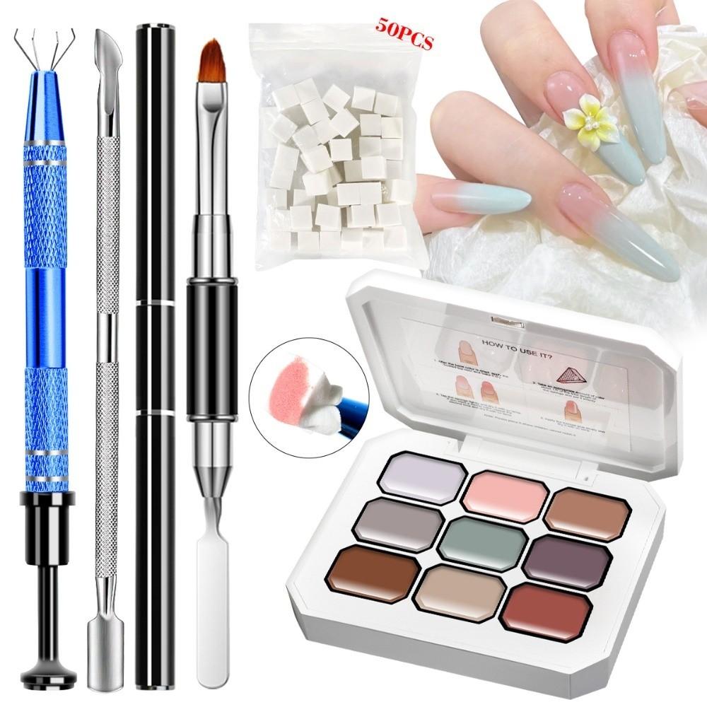 Highly Saturated Nail Art Sponge Gel 4/9/12 Color Pigment Gel for Nail DIY Nail Art