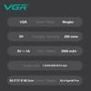 Оригинальная домашняя машинка для стрижки волос VGR V-656, градиентный цвет, триммер для масляной стрижки, высококачественный триммер для волос, электрическая машинка для стрижки волос с интеллектуальным цифровым ЖК-дисплеем