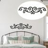 Black Wooden Scroll Wall Decoration Retro Wall Art Sign Decorative Plaque Hotel Entryway Bathroom Office Home Door Topper Decoration