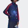 adidas Оригинальные спортивные куртки с мультяшным принтом Kerwin Frost и воротником-стойкой с логотипом, мужские куртки синего цвета H66305