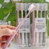 Набор MUJI из четырех держателей для зубных щеток-макарон с мягкой щетиной