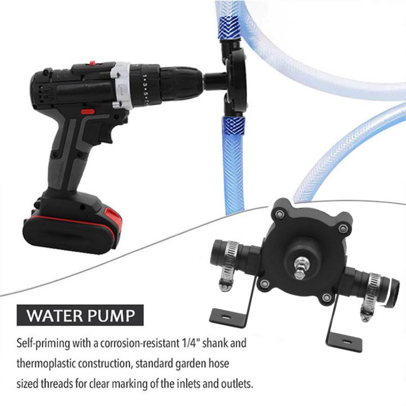 Портативный электрический буровой насос Самовсасывающие перекачивающие насосы Водяные насосы для масляной жидкости ElectricDrill Driven