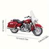 1:18 Scale 1999 FLHR Road King 2013 FLHTK Electra Glide Ultra Limited Collectible Diecast Motorcycle Models Weather Resistant Plastic Toy Vehicles