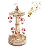Amazing Playground Wish Parachute Creative 3D Wooden Puzzles for Adults Kids Toy LED Music Box Kits Room Decoration Gift