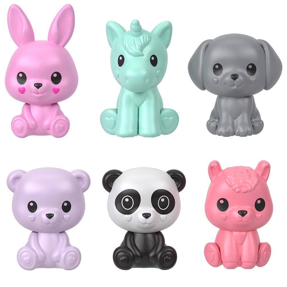 Barbie Mini Barbie Land Cute Surprise Pack Doll House Micro Doll for Ages 6 and Pink Up! Dress-Up Up, (HYM25)