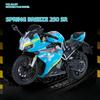 1/12 Spring Breeze 250SR Simulation Alloy Diecast Motorcycle Model Shock Absorbers Sound and Light Collection Toy for Kids Gifts