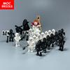 Одиночные кубики MOC Сделай сам Темный вестник Группа магов Скелет Череп Строительные блоки Фигурка Куклы Игрушки для детей Подарки
