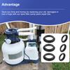 Compatible With Intex Sand Filtration Pump Motor 6Pcs Pool Filter Gasket Swimming Pool Accessories Replace O-Ring Gasket