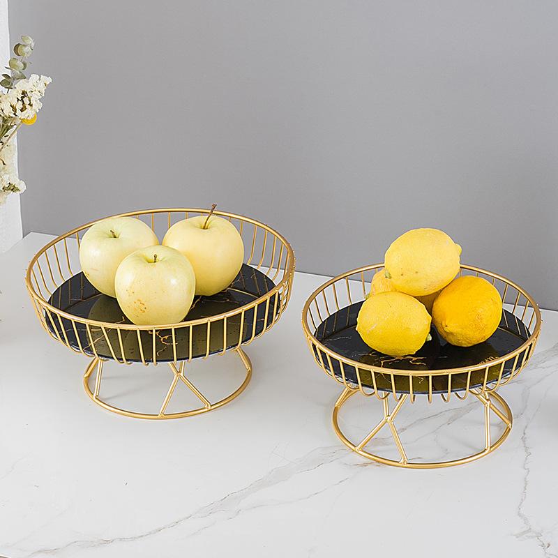 European Light Luxury Ceramic Fruit Tray Creative Living Room Home Fruit Basket Afternoon Tea Candy Dessert Stand Dessert Tray