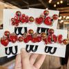 2 шт. новые милые красные бабочки для девочек эластичные резинки для волос аксессуары для волос детские резинки для волос детские головные уборы