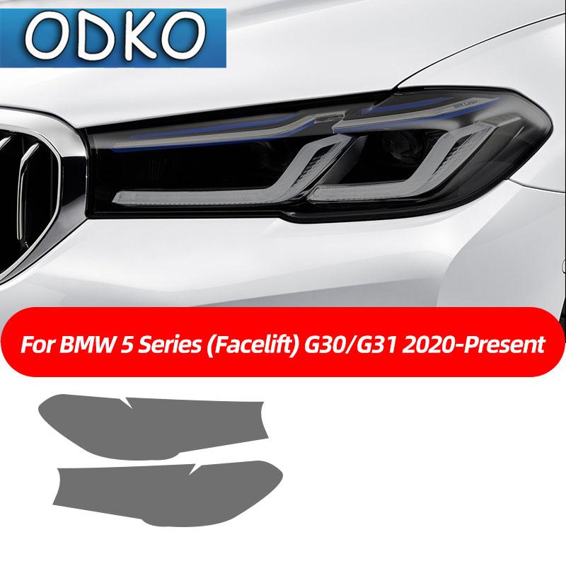 Черная smoked TPU наклейка Защитная пленка для фар автомобиля Для BMW F40 F22 F44 F30 F31 G20 F34 F32 F36 F10 G30 F06 F07 F12 F01 G11