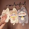 Cute Cartoon Hanging Hand Towel, Strong Water Absorption, Quick Drying Small Square Towel, No Lint, Thick Coral Fleece