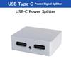 DC5V Power Supply USB C Power and Signal Splitter Aluminum Case Heat Dissipation for Raspberry Devices Support Audios