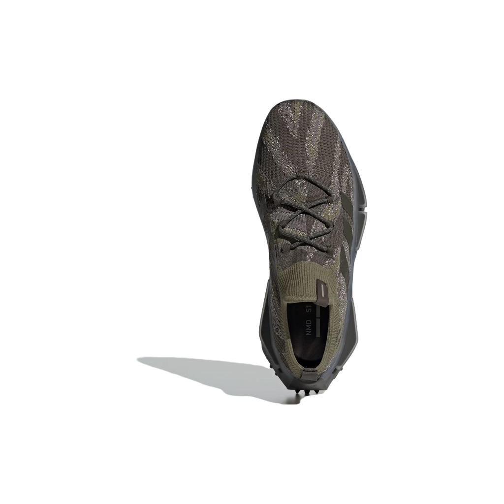 adidas NMD_S1 Tiger Stripes - Оливковые мужские кроссовки Green Shadow-Olive Silver-Pebble IF5819