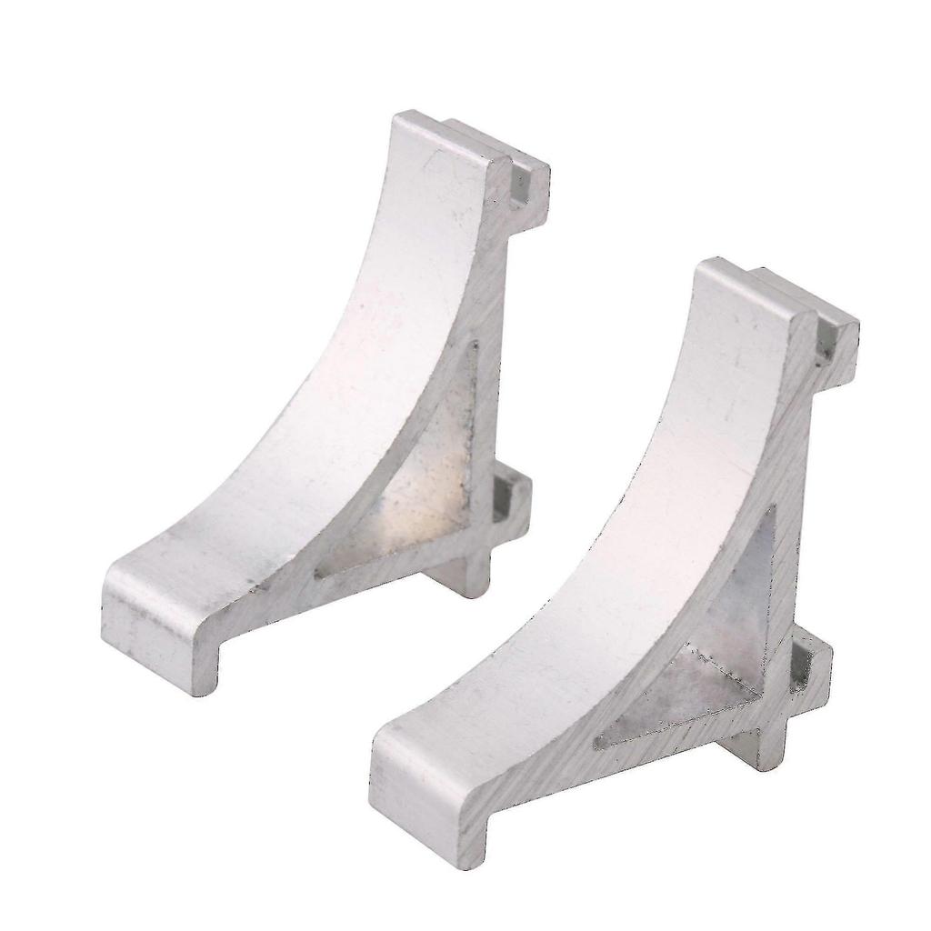 10 Pieces 2.3cm Aluminum Alloy Silver Refrigerator Shelf Support Hooks