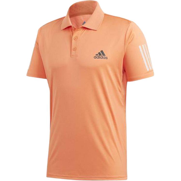 adidas Теннисная футболка с 3 полосками CLUB для мужчин Янтарный/Серый FK6967